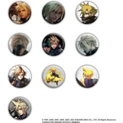 Final Fantasy VII: Tin Badge Collection [Cloud Strife] Vol.1 - 10Pack BOX [Square Enix]