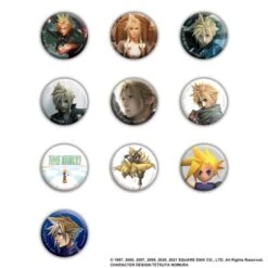 Final Fantasy VII: Tin Badge Collection [Cloud Strife] Vol.2 - 10Pack BOX [Square Enix] -Cheap Doll Shop final fantasy vii tin badge collection cloud strife vol2 10pack box square enix 1 1