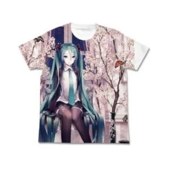 NINTENDO Hatsune Miku - Spring Miku Full Graphic T-shirt / WHITE - S [Goods]