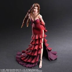 PLAY ARTS: Final Fantasy VII Remake - Aerith Gainsborough (Red Dress Ver.) [Square Enix] -Cheap Doll Shop play arts final fantasy vii remake aerith gainsborough red dress ver square enix 1 2