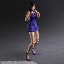 PLAY ARTS: Final Fantasy VII Remake - Tifa Lockhart (Blue Dress Ver.) [Square Enix] -Cheap Doll Shop play arts final fantasy vii remake tifa lockhart blue dress ver square enix 1 2
