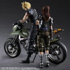 PLAY ARTS Kai Final Fantasy VII Remake - Jessie Rasberry Cloud & Bike SET [Square Enix] -Cheap Doll Shop play arts kai final fantasy vii remake jessie rasberry cloud bike set square enix 1 3