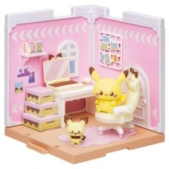 Bandai Pokemon: Poke Peace House Hobby Room - Pichu & Pikachu [Takara Tomy]
