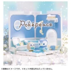 Bandai Pokemon: Poke Peace House Bathroom - Piplup & Rowlet (Reissue) [Takara Tomy] -Cheap Doll Shop pokemon poke peace house living room piplup rowlet reissue takara tomy 1 1
