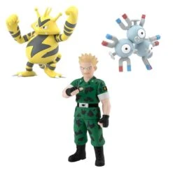 Pokemon Scale World: Kanto Chihou - Lt. Surge & Magneton & Electabuzz (LIMITED EDITION CANDY TOY SET) [Bandai]