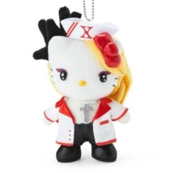 Sanrio Plush: Yoshiki X Hello Kitty - Yoshikitty Mascot Holder (Nurse Ver.) [Sanrio] -Cheap Doll Shop sanrio plush yoshiki x hello kitty yoshikitty mascot holder nurse ver sanrio 1 3