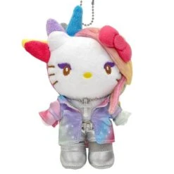 Sanrio Plush: Yoshiki X Hello Kitty - Yoshikitty Mascot Holder (Pastel Moon Ver.) [Sanrio] -Cheap Doll Shop sanrio plush yoshiki x hello kitty yoshikitty mascot holder pastel moon ver sanrio 1 3