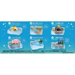 Bandai Pokemon: Pokemon Nonbiri Time - Taking A Break At The River (6pack Box) - Candy Toys [Re-Ment]